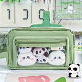 Multi Layer Pencil Pouch with Clear Front Pocket