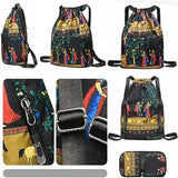 Ancient Design Foldable Drawstring Backpack