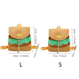 Hamburger Design Adjustable Drawstring Backpack