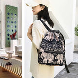 Ancient Design Foldable Drawstring Backpack