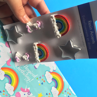 Unicorns & Rainbows 3D Resin Stickers -6 Pcs