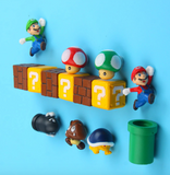 Super Mario Fridge Magnet Set- 10pc