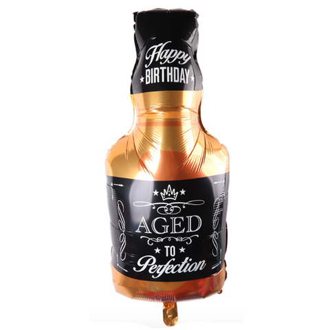 Whiskey Birthday Mylar Balloon