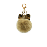 Wow Bow Fur Ball Keychain