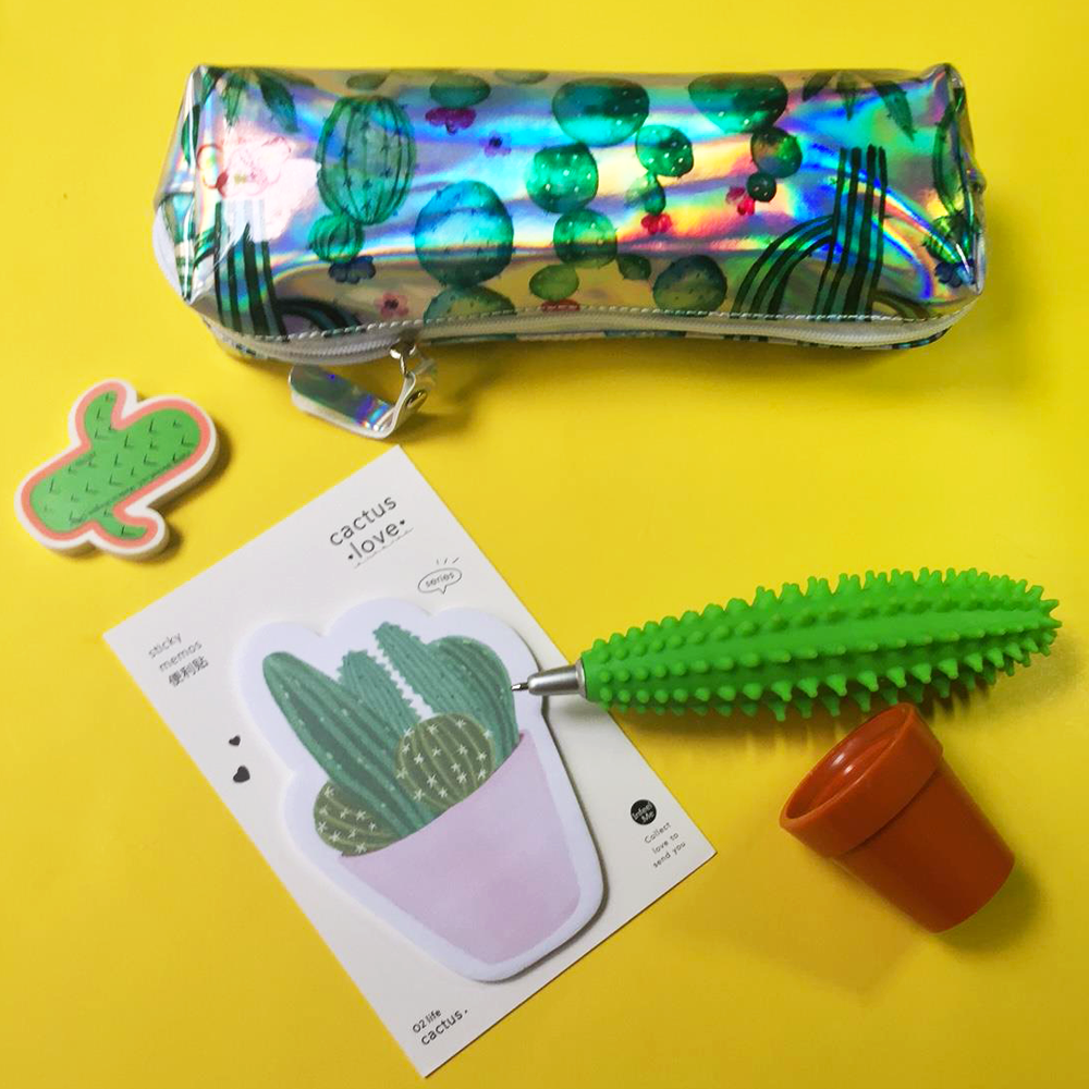 Holo Cactus Trend Pencil Case – Milx Designs