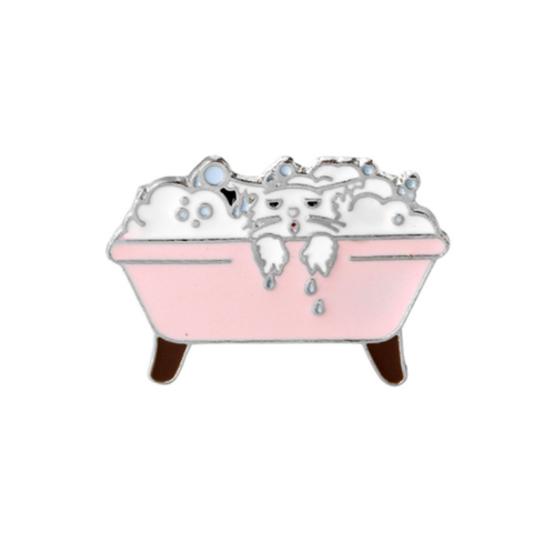Cat Bubble Bath Pin