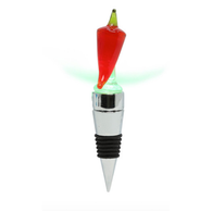 glass LED chili wine stopper