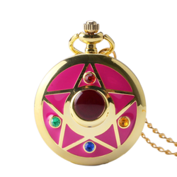 Sailor Moon Crystal Star Pocket Watch Necklace