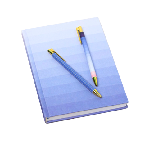 Deluxe Stationery Gift Set- Fabric/ Hardcover Notebook- 3pc
