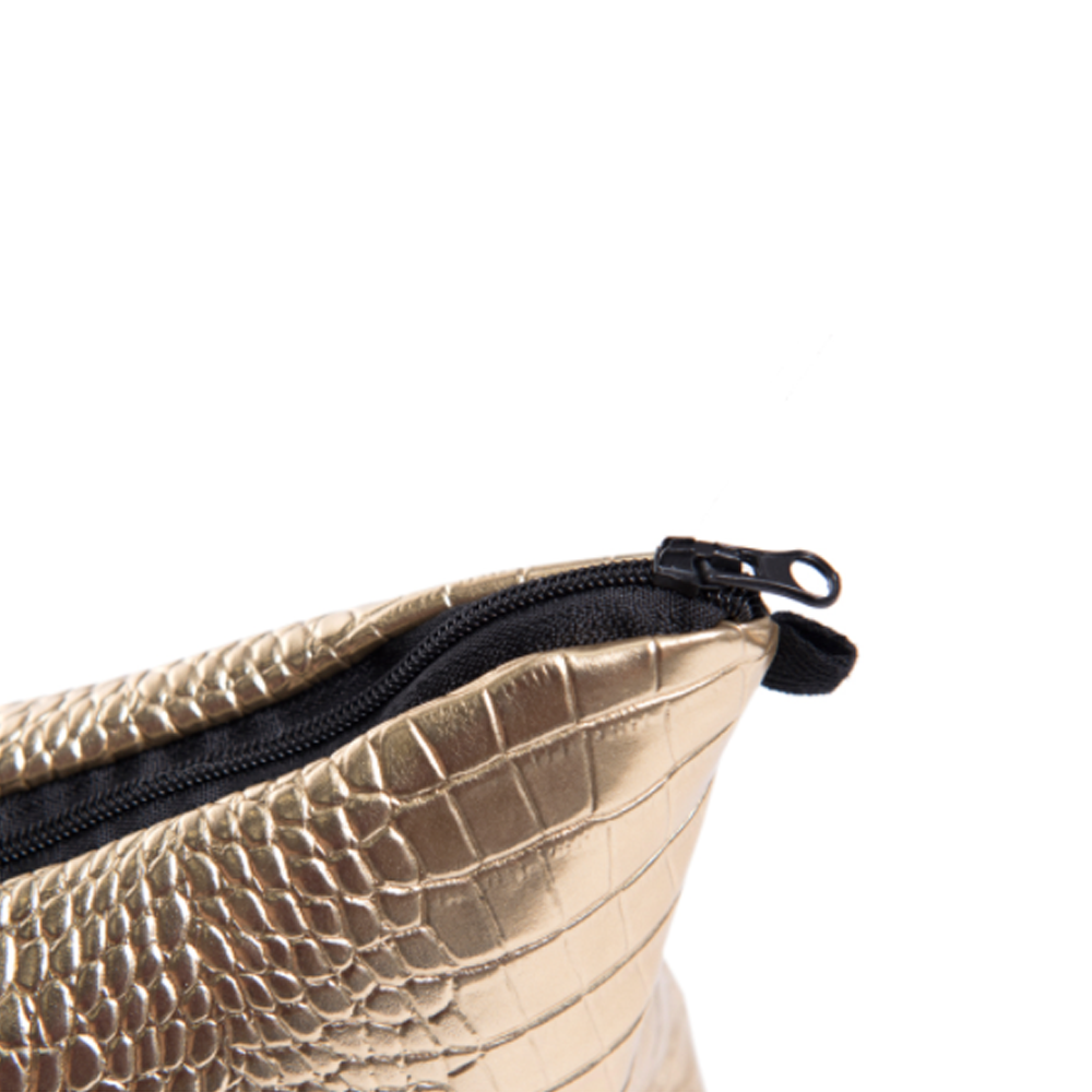 Faux Crocodile Leather Makeup Bag – Milx Designs