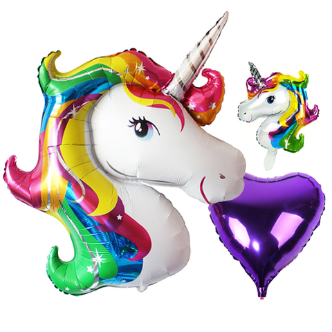 mylar unicorn ballon set
