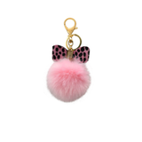 Wow Bow Fur Ball Keychain