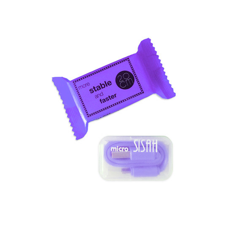 Purple Candy Micro USB Cable for iPhones