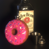 Pink Glazed Donut Flask