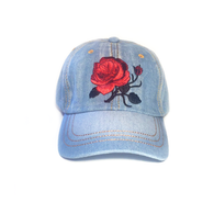 Embroidered Denim Baseball Cap