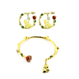 Beauty & The Beast Hoop Earrings