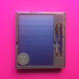 Deluxe Stationery Gift Set- Fabric/ Hardcover Notebook- 3pc