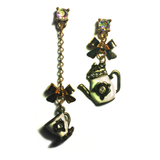British Tea Time Mismatch Earrings