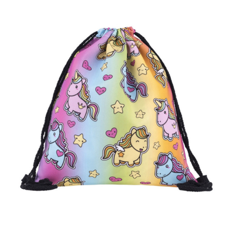Unicorn World Drawstring Backpack