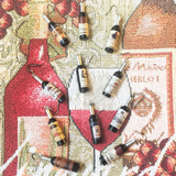 Wine Mismatch Earrings