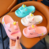 Summer Children Unicorn Flip Flops