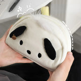 White and Black Dog Pencil Pouch