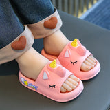 Summer Children Unicorn Flip Flops