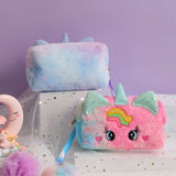 Cute Pink and Purple Unicorn Pencil Pouches