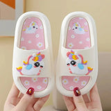 Summer Kids Antislip Unicorn Flip Flops