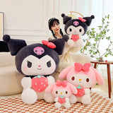 Kawaii Melody or Kuromi Holding Strawberry Plushie