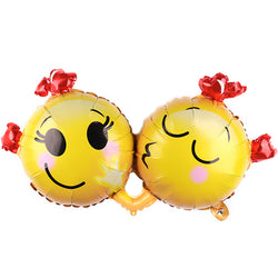 Kissing Smiley Love XL Balloon