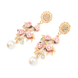 Lux Baroque Floral Earrings