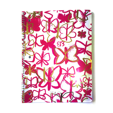 Pink & Gold Butterflies Notebook