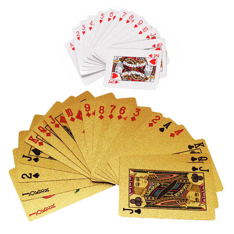 Deluxe Gold Foil Playing Cards Combo