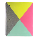 color block spiral notebook
