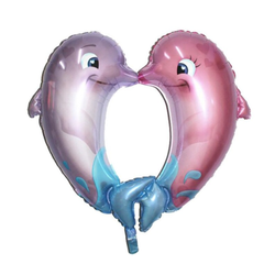 Dolphin Love Mylar Balloon