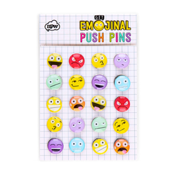 Emoji Pushpins - Set of 20