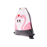 Flamingo Love Drawstring Backpack