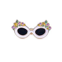 Vintage Floral Sunglasses Pin