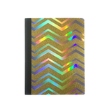 Holo & Gold Glitter Zigzag Composition Notebook