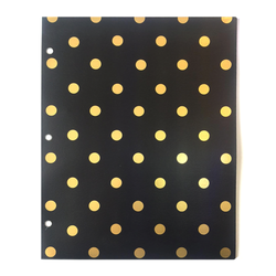 Gold Polka Dots Folder