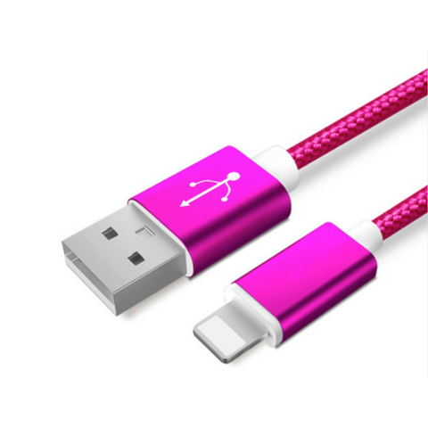 Hot Pink 3ft Lightning Cable