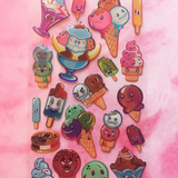 Ice Cream Friends Dimensional Stickers