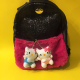 Hello Kitty & Mimi Plush Keychain