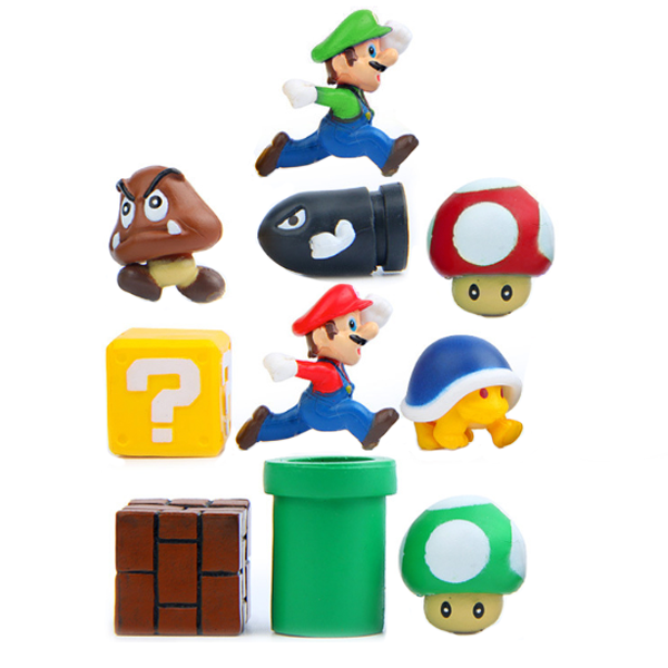 Super Mario Fridge Magnet Set- 10pc – Milx Designs