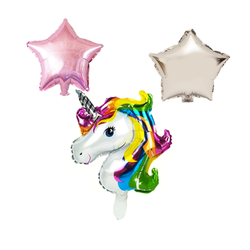 unicorn mylar balloon set