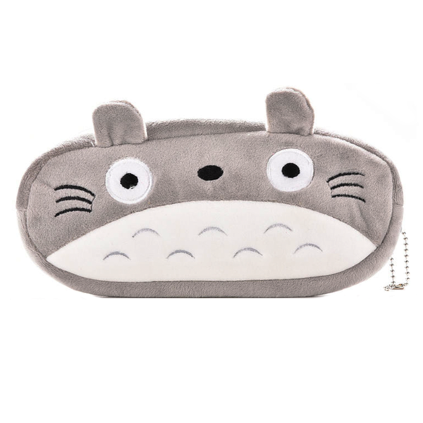 1pc Adorable Totoro Plush Pencil Case Perfect Gray Cartoon - Temu