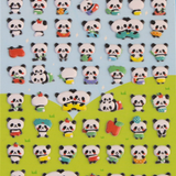 Panda Puffy 3D Stickers