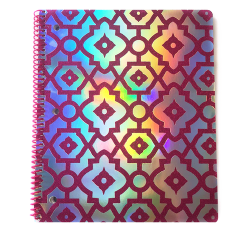 holographic spiral notebook