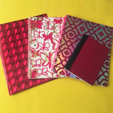 Holo & Pink Glitter Arabesque Pattern Notebook